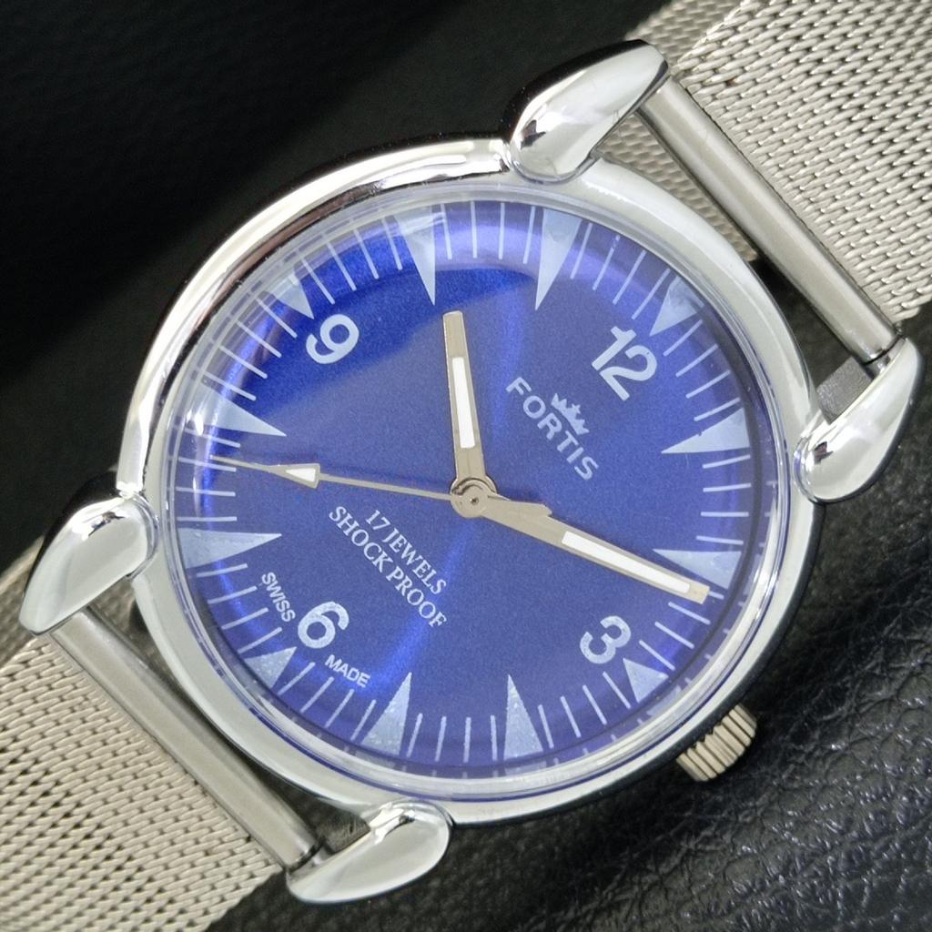 

ОТРЕСТАВРИРОВАННЫЕ ВИНТАЖНЫЕ ШВЕЙЦАРСКИЕ МУЖСКИЕ ЧАСЫ С РУЧНЫМ ЗАВОДОМ, ЦИФЕРБЛАТ СИНЕГО ЦВЕТА a700808-5 R205a-a700808