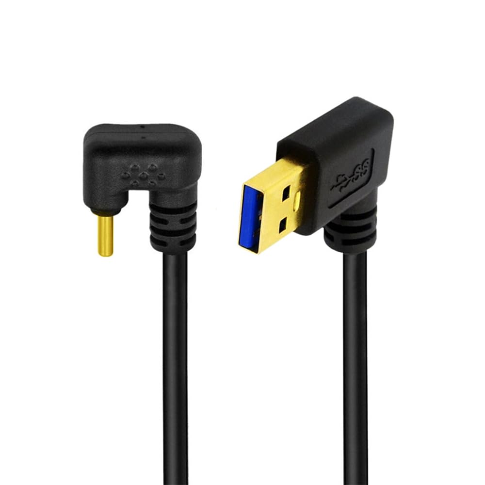 

xiwai to Type C Male to Male USB Power and Data Opposite Back for and Mobile Phones Left-Angled Type-A USB-C 3.0 Cable, 480Mbps, Black, U-Shaped чёрный