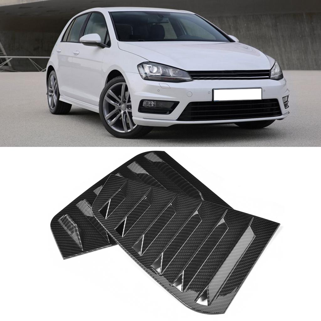 Pair of Side Vent Window Scoop Louver Trim Car Modification Fit for R Mk7Mk7.5 20132020Carbon