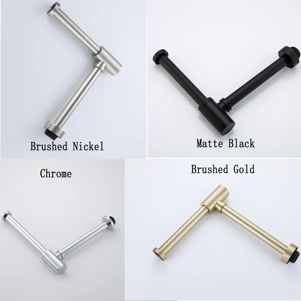 High Quality Bathroom Deodorization Insect Stopper P-Trap Bathroom Sink Siphon Drain Sewer Pipe Kit Bi-Material Drain Fitting