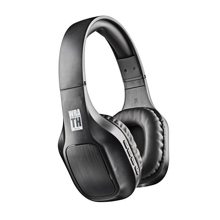 Casque - ngs - artica wrath black - bluetooth 5.1 - autonomie 10 heures - micro intégré