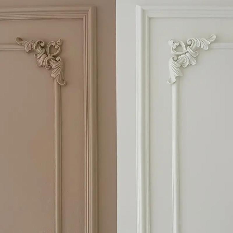 French Style Wall Decorative Corner Bracket Imitation Gypsum Tv Wall Frame Decoration Flower Bracket Remodeling Ceiling Decals