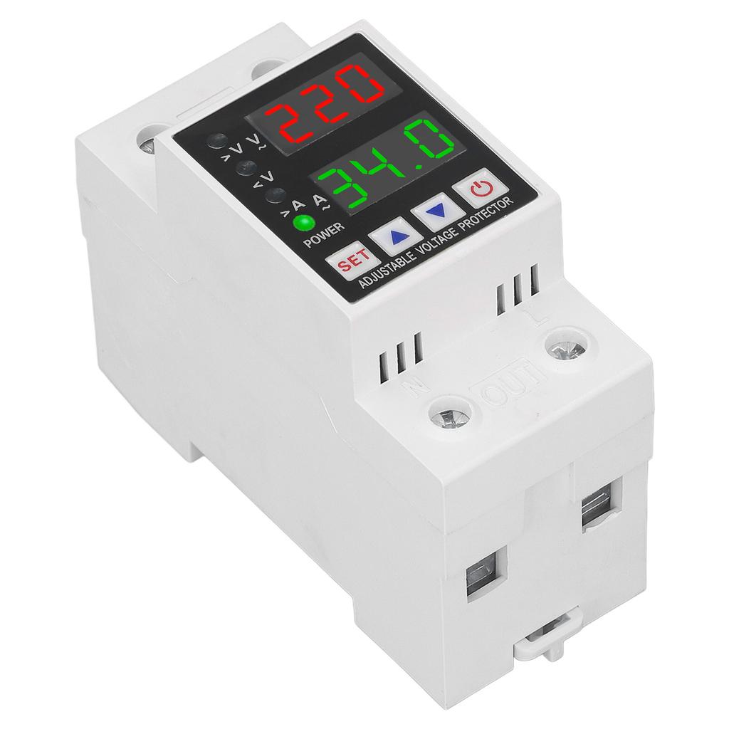 Protector Supratensiune Subtensiune AC230V Limită de Curent Întârziere Comutator cu Resetare Automată Tensiune