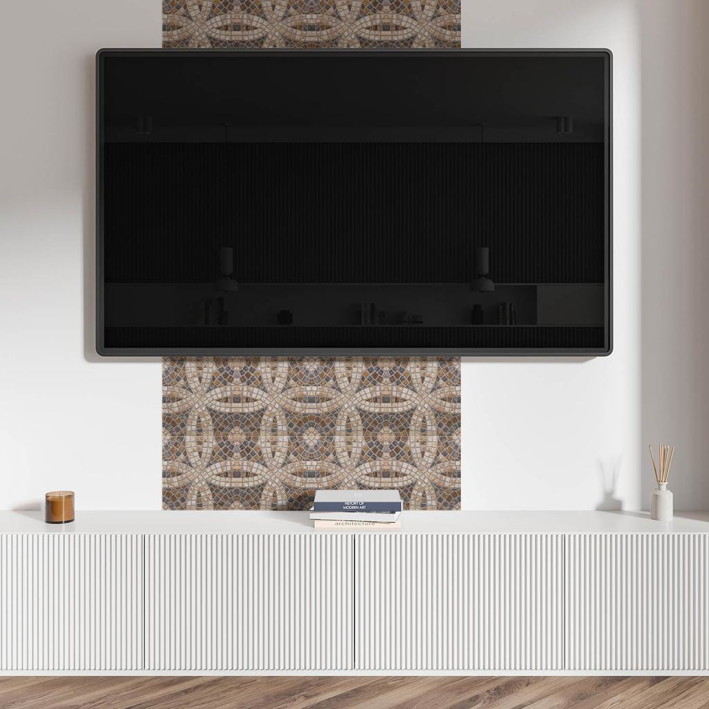 Komplet Kafelków Winylowych Z Wzorem Do Salonu Samoprzylepne Wzór Mozaikowy W Splocie 10X40X20 Cm