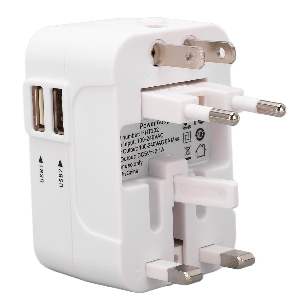 Multifunctional Power Converter with USB Ports Universal Adapter Socket