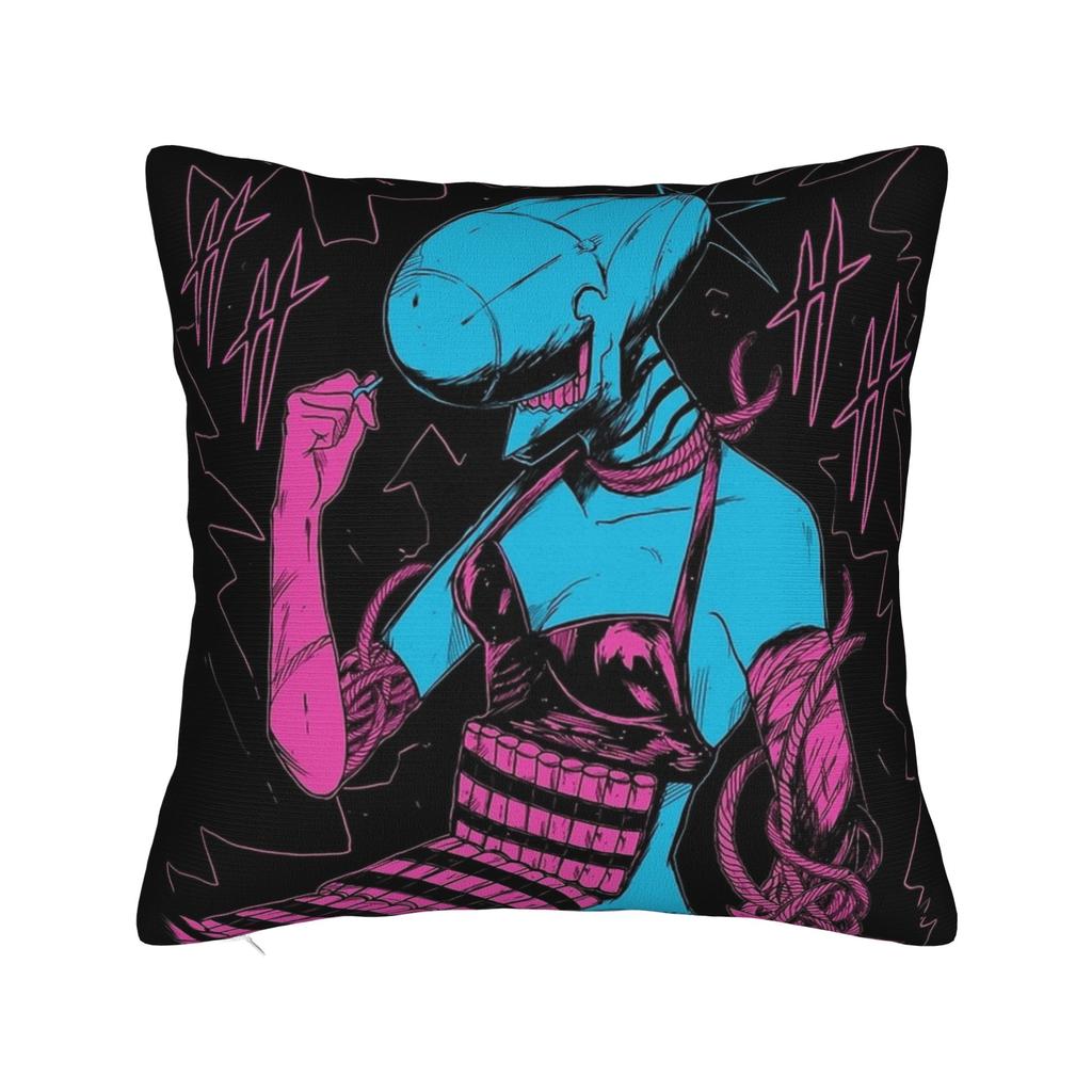 Chainsaw Man Crazy Controller Pillow Case Cute Funny Pillow Cover Soft Pillowcases For Living Room Sofa