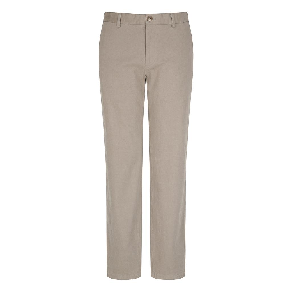 FERRAROMILANO Cotton Blend Brushed Stretch Chino Pants Beige (Am0Fbpc45153)