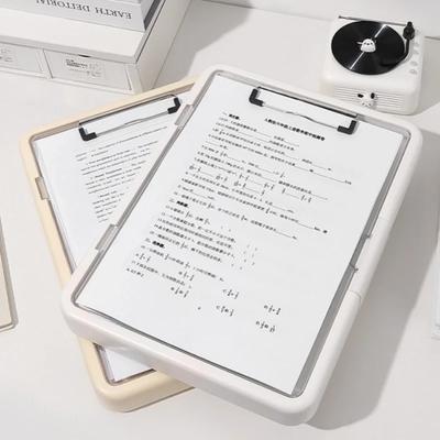 A4 Multi Function Student Folder Exam File Organizer with Clip Office Document Holder School Supplies Paper Board Storage