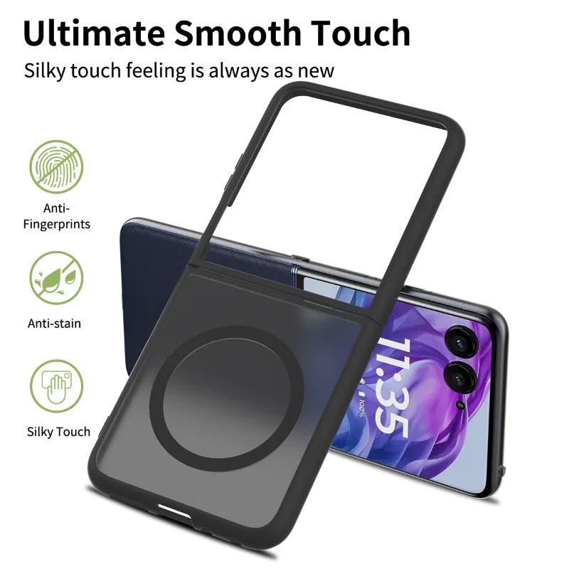 Für Motorola Razr 60 Ultra Hülle für Magsafe Magnetische Matte Abdeckung für Moto Razr 60 50 Ultra Razr + 2025 Stoßfeste Harte Bumper
