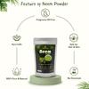 100% Reines Ayurvedisches & Kräuter Neem-Blattpulver für Gesicht, Haut, Haare & Zähne | 100% Natürliches Neem-Zahnpulver (50 GM)