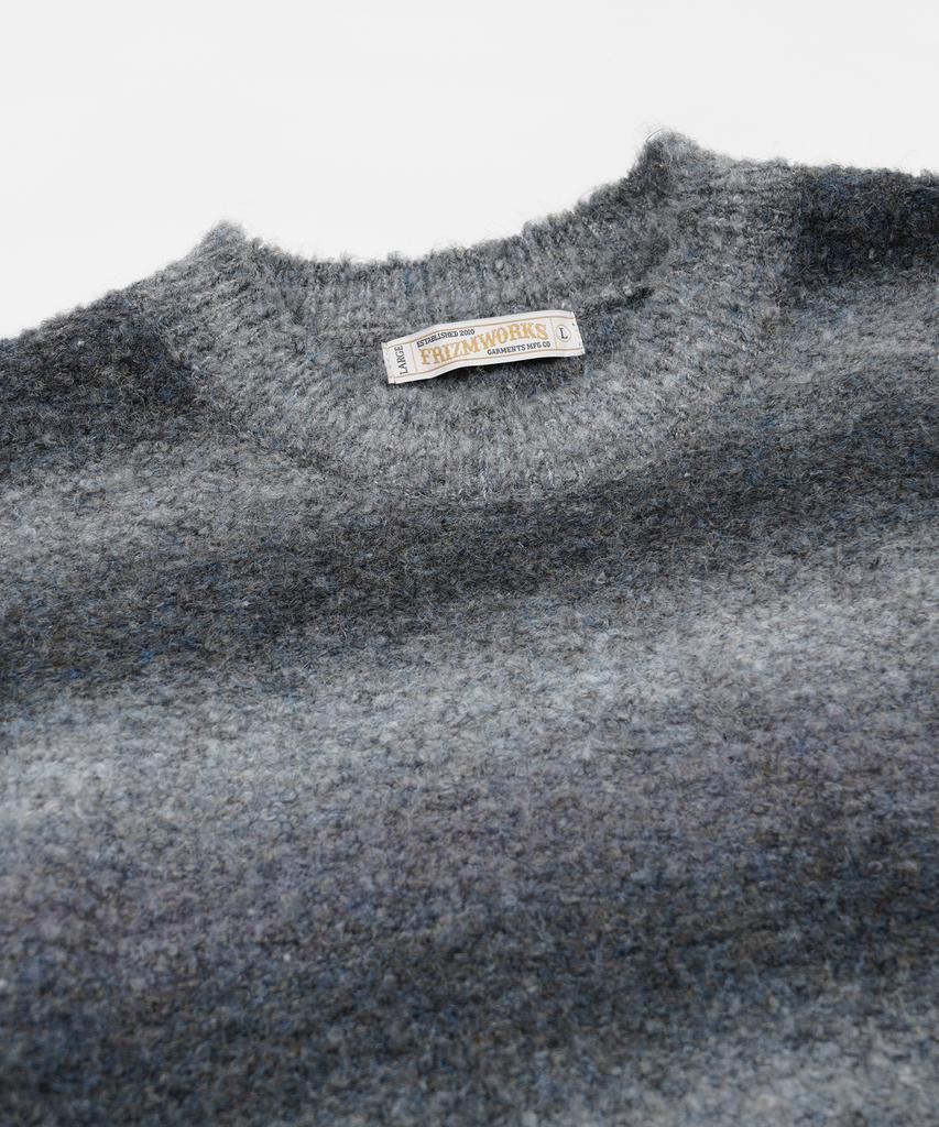 FRIZMWORKS Gradation Boucle Knit _ Gray