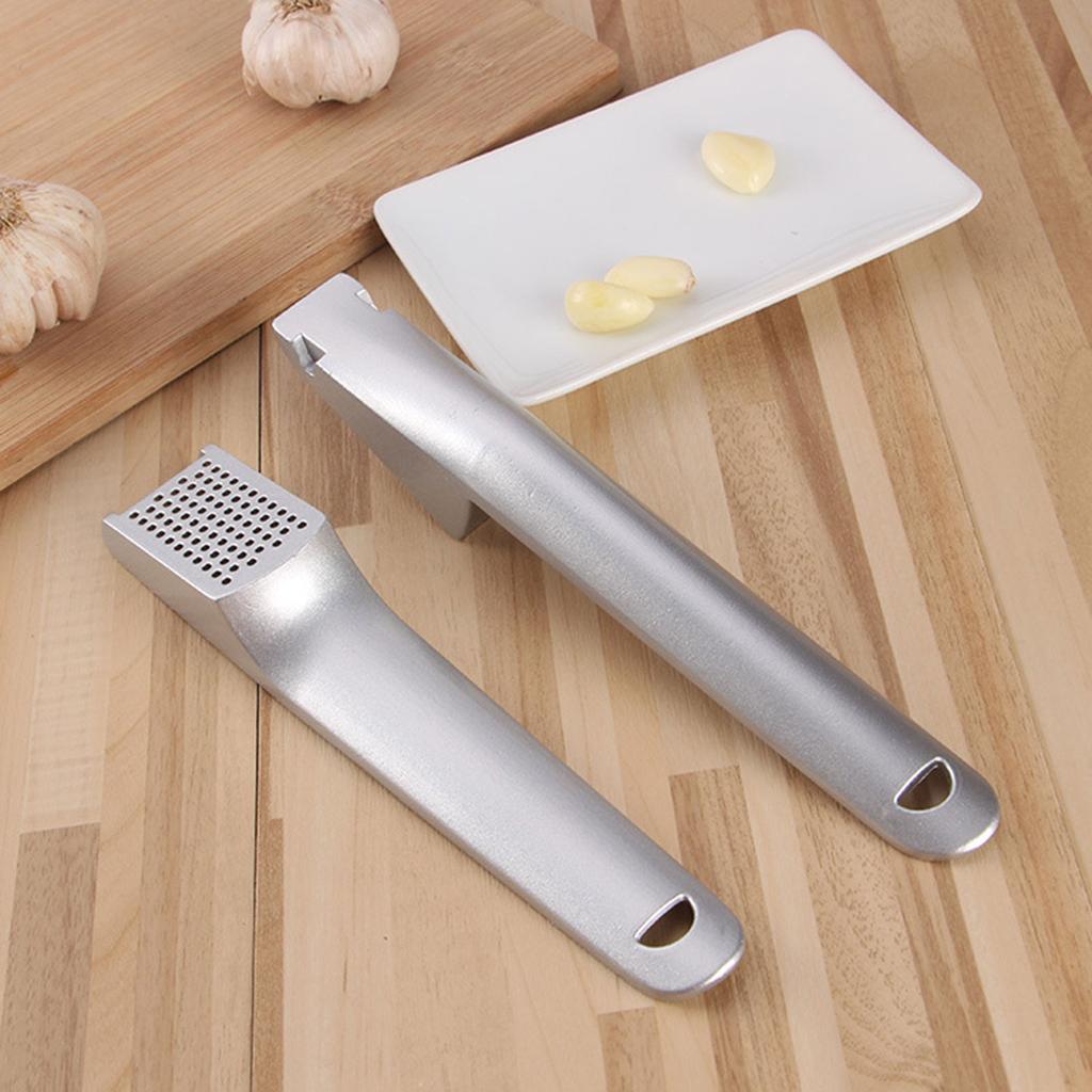 Hliníkový lis na česnek, drtič, mlýnek na česnek, snadno se mačká, hliníkový lis na česnek, snadno použitelný kuchyňský nástroj pro drcení česneku