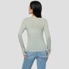 Gap Camiseta de manga larga para mujer con logo bordado y mezcla de lyocell