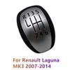 Für Renault/Laguna Mk3 2007-2014 Hochwertiger 6-Gang PU-Leder Auto Schaltknauf Hebel Schalthebel Handkugel Autozubehör