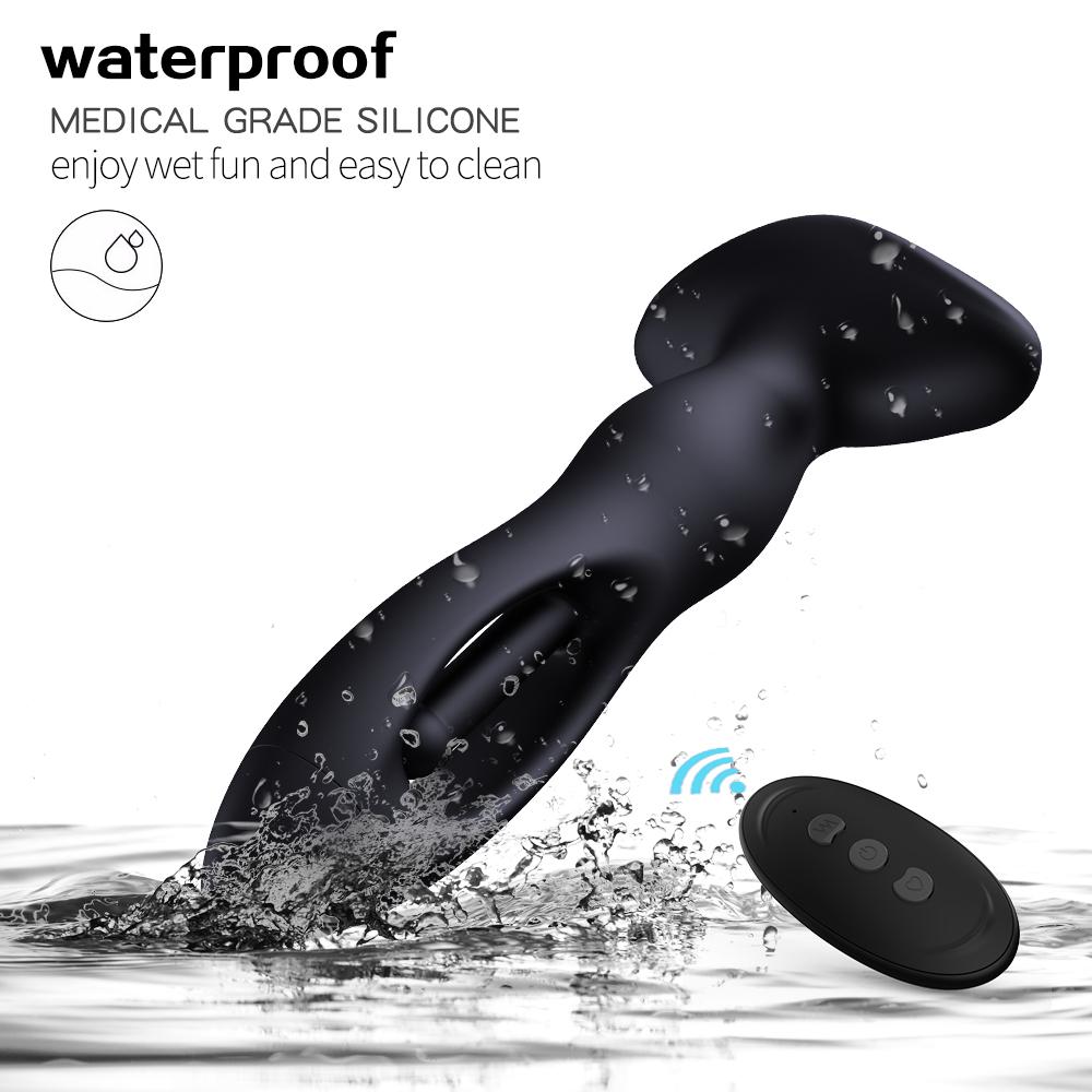 Prostate Massager Vibrating Butt Plug Anal Gspot Stimulating Vibrator Wireless Remote Sex Toy for Men Dildo