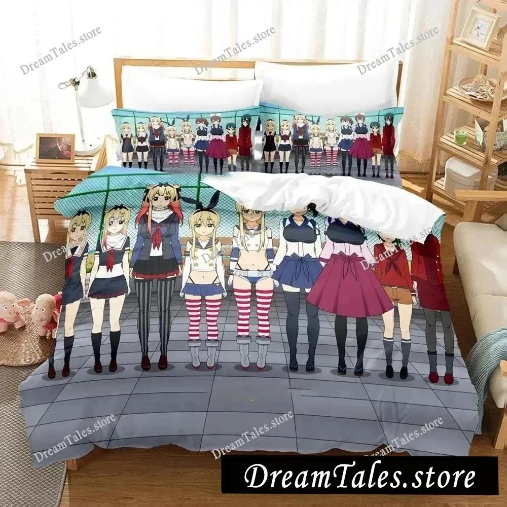 New Kantai Collection Bedding Set Single Twin Full Queen King Size Bed Set Adult Bedroom Duvet Cover Sets 3D Print Game Anime