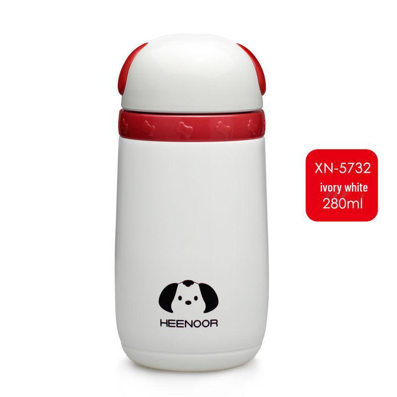 Xinuo 5732 Double-Layer Cartoon Insulated Stainless Steel Cup - Cute, Portable Student Tea Cup