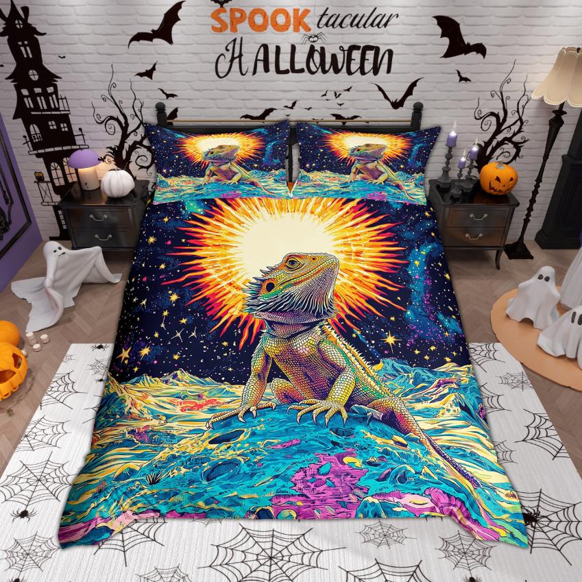 Comforter Homewish Cartoon Toad Funny Wild Animal Bedding Set Botanical Plant Flower Floral Set