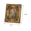 Retro Style Ornate Picture Frame Floral Embossed Tabletop Wall Mounted Ornament Baroque Photo Frame for Wedding Hallway New Year