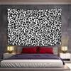 Leopard Print Black and White Pattern Pattern Wall Hanging Tapestry Decorative Tapestry Home Decor for Bedroom and Living Room