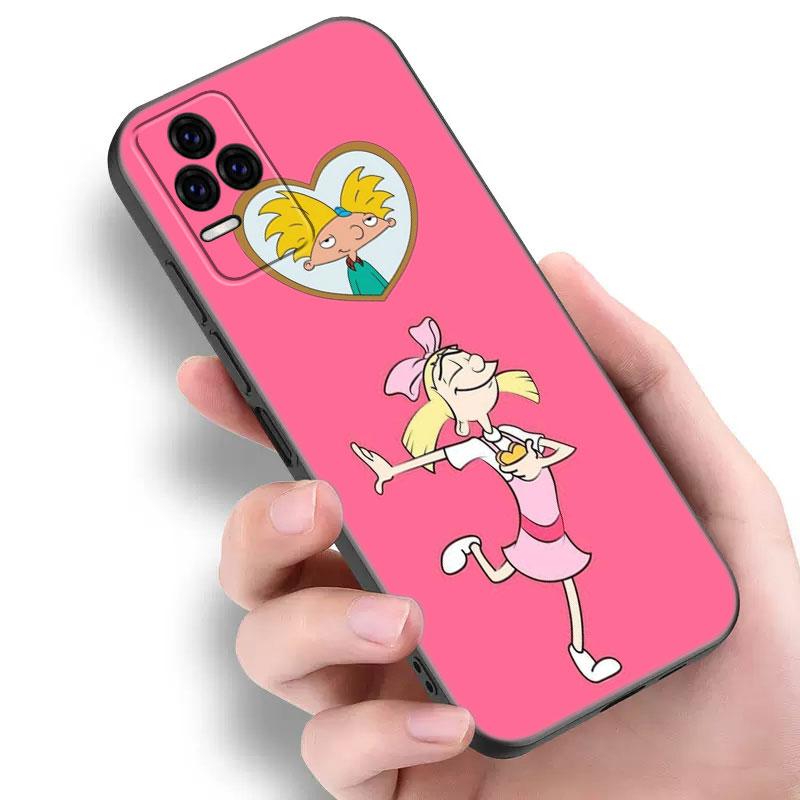 Hey Arnolds Cartoon Phone Case For Xiaomi Redmi Note 5 6 9T K20 K40 K50 Pro 7A 8A 9A 9C 9i 10A 10C A1 S2 Soft TPU Black Cover