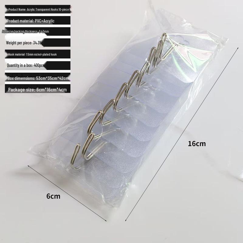 Strong, Punch-Free Adhesive Hook for Kitchen & Photo Frames