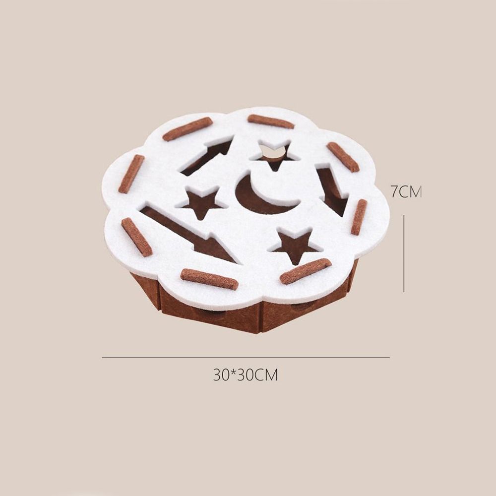 Felt Cat Scratching Posts with Ball Cat Exercise Toy Durable Cat Puzzle Box Kitten