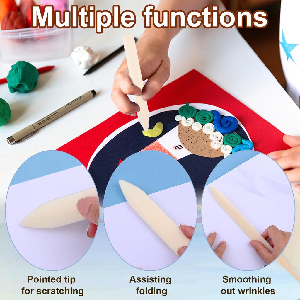 20 Pcs Bone Folder Tool, Plastic Bone Folder Crafts Scoring Folding Creasing Paper Crafting Scrapbooking Tool For Paper Leatherc