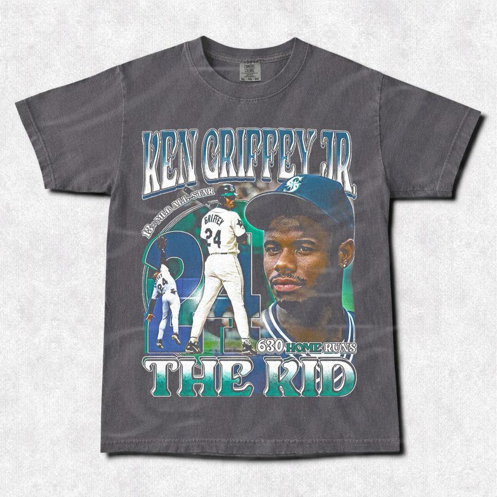 Ken Griffey Jr. Vintage Baseball T-Shirt - Unisex Legend Tee FD