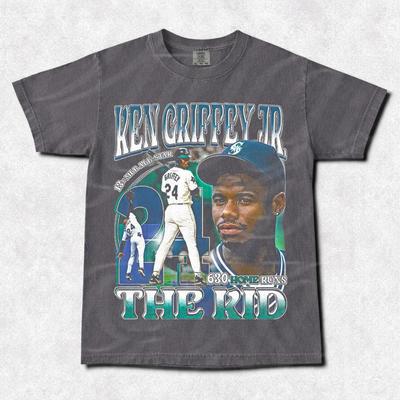 Ken Griffey Jr. Vintage Baseball T-Shirt - Unisex Legend Tee FD