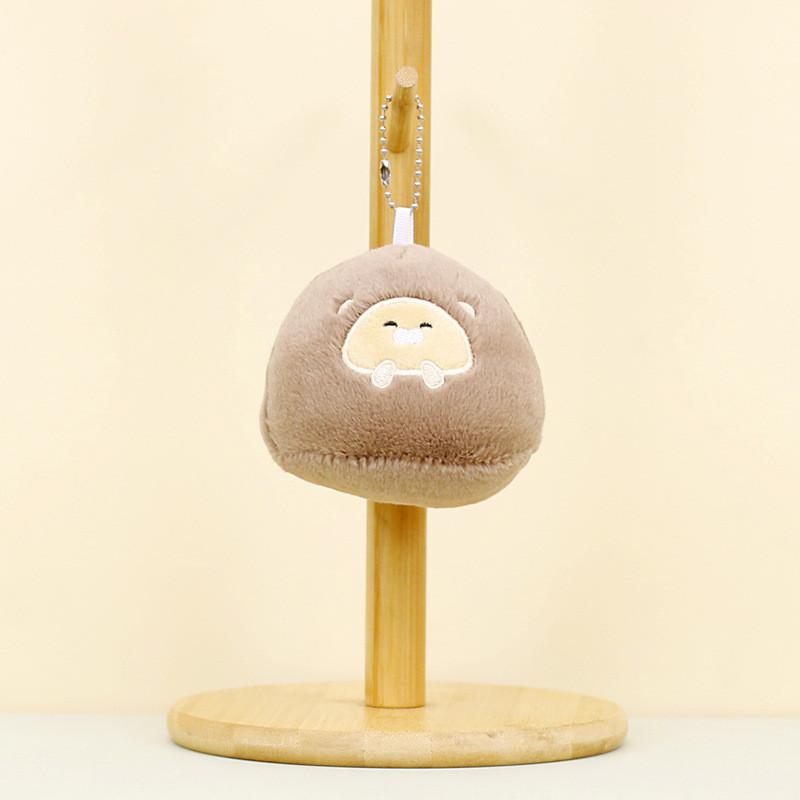 Cute Plush Chicken Keychain With Soft Short Plush And Pp Cotton Filling