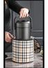 Winter Stainless Steel Insulated Multi-layer Lunch Box - Portable, Large Capacity, Keeps Food Hot for 24 Hours, Perfect for Home or Office.