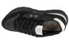 SUN68 Ally Gold Silber, Schwarze Damen-Sneaker