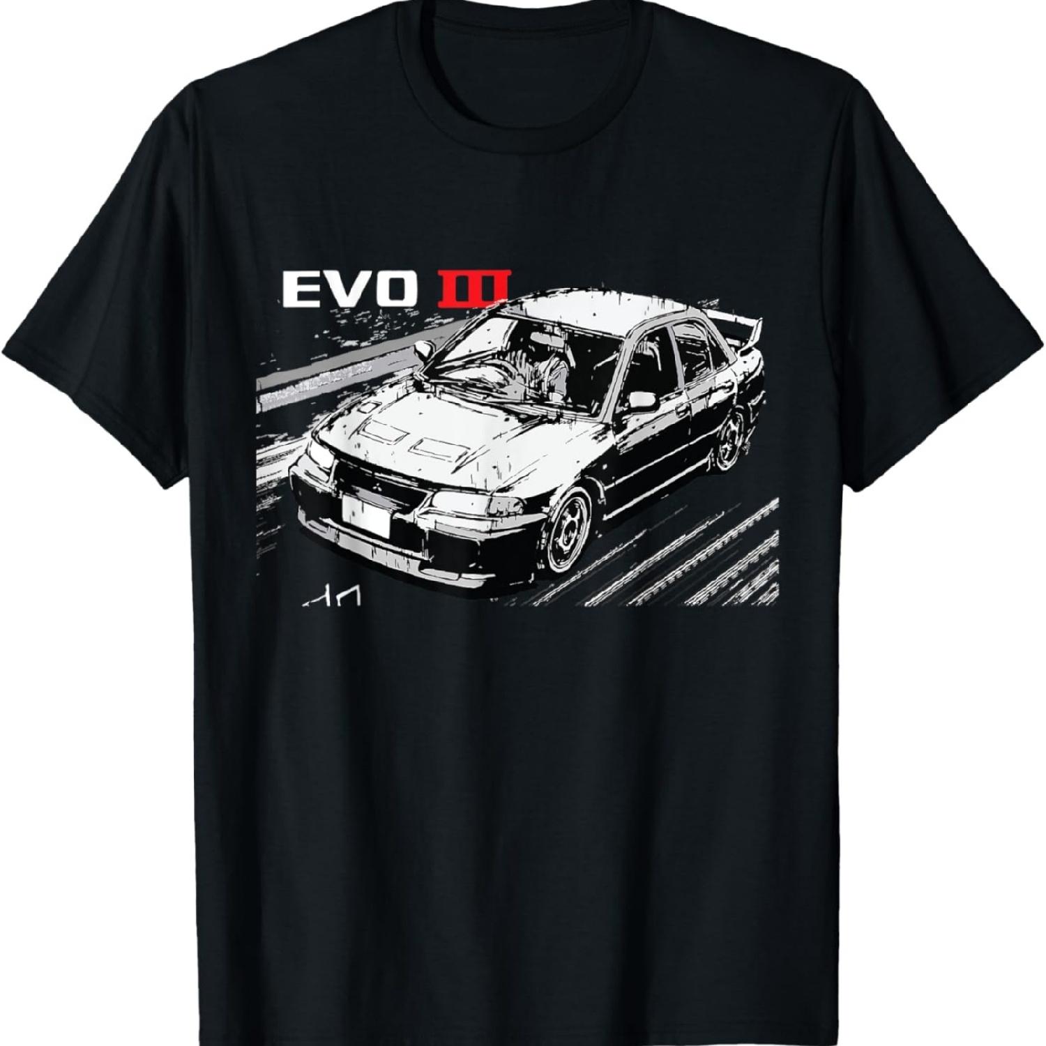 Футболка JDM Автомобильные Уличные Дрифт Гонки - EVO III S