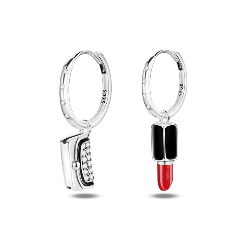 Orstarry 925 Silver Asymmetric Design Earring Key Lock Earrings Drop Earrings For Women Party Gifts Trendy Jewelry