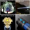 20000LM Most Powerful LED Flashlight Super Bright Long Range Torch Type-C Charging Tactical Flashlight With Power Display