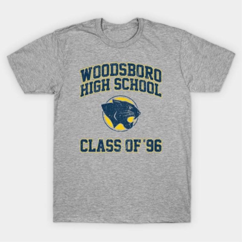 

Beach man tee shirt fashion print tees Woodsboro High School Class Of 96 T Shirt teenager cotton tee shirt male summer top S