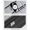 12 Slot PU Leather Lockable Watch Storage Boxes, Men & Women's Jewelry Display Drawer Case, 2-tier Organizer Watch Showcase