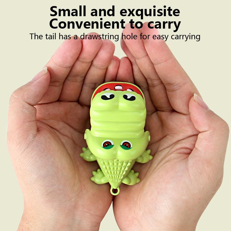 Забавный кусающий крокодиловый рот брелок мультфильм животное пресс зубы кусают пальцы — фото 9