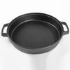 ZISIZ Uncoated Cast Iron Frying Pan
