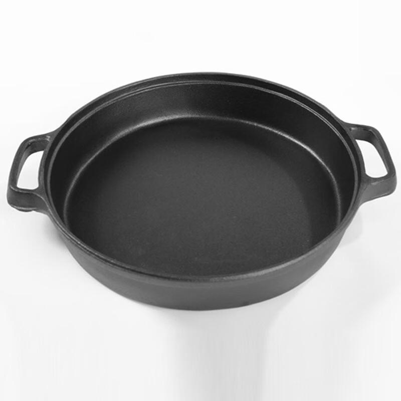ZISIZ Uncoated Cast Iron Frying Pan