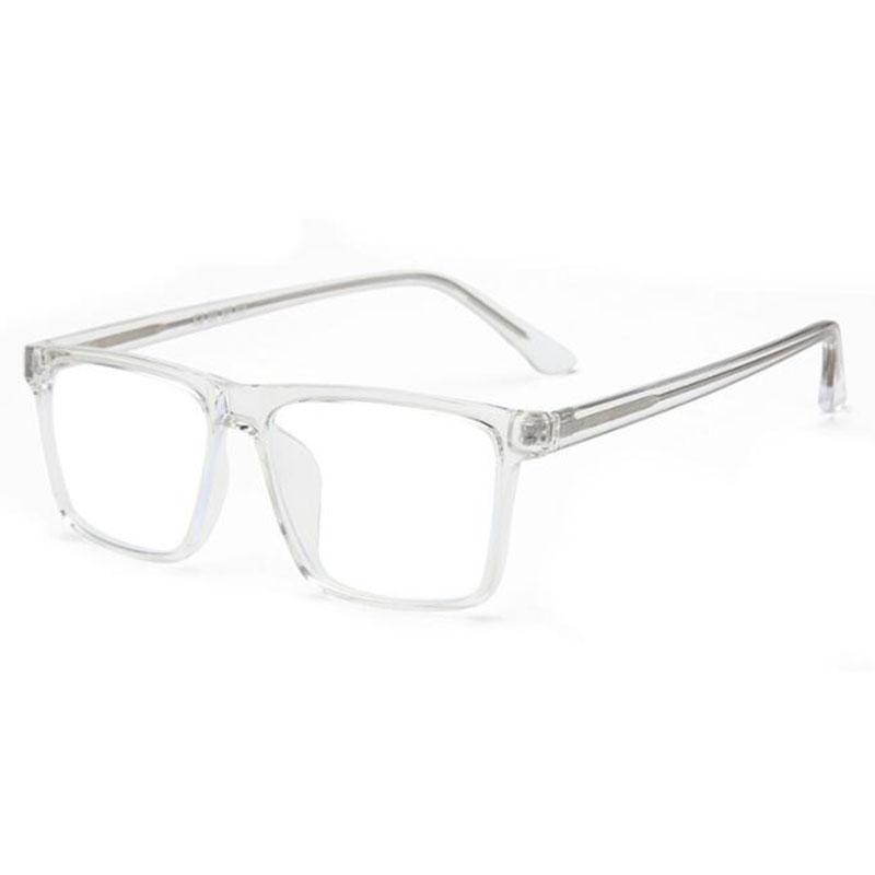 Übergroße quadratische Myopie-Brille Anti-Blaulicht Großer Rahmen Korrektionsbrille für Kurzsichtige 0 -0.5 -0.75 bis -6.0