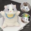Weicher Flauschiger Hamster Plüsch Schlüsselanhänger Cartoon Kleines Haustier Anhänger Kreative Taschendekoration für Mädchen Geburtstagsgeschenk