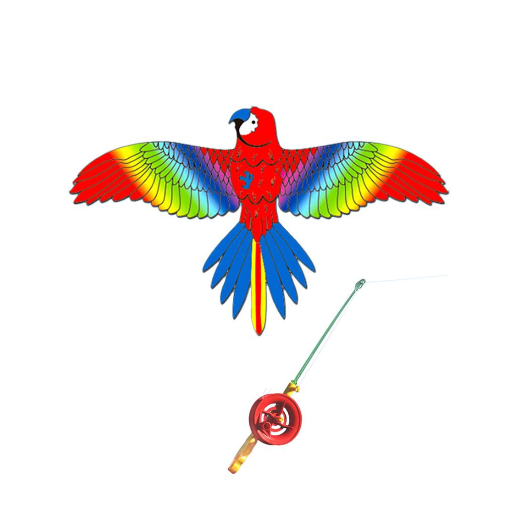 Dynamic Kite for Kids Adult Fishing Rod Dynamic Wing Swallow Kite Beach Play Party Outdoor Sport Flying Toy for Beginner