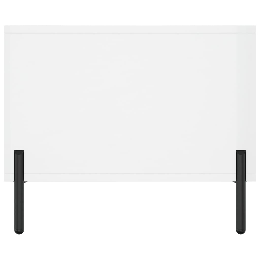 Coffee Table, High Gloss White, 90x50x40 Cm
