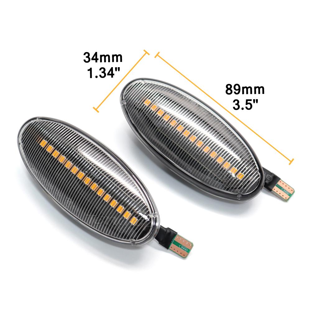 Dynamic Turn Signal Light Flashing Side Repeater Lamp For Nissan Navara D22 NP300 1998-2005 Datsun Frontier Fiera PickUp TerranoTurn Signal 2