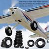 Black Tail Fxed Wing Aircraft Wheels Hub For RC Airplane Replacement
