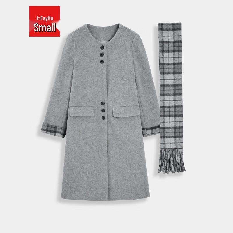 

IEF Маленькое пальто в британском стиле из смесовой шерсти S