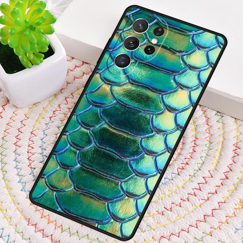 Snake skin texture soft TPU Phone Case For Samsung Galaxy note 10 pro S26 S25 S24 S23 S22 Ultra Plus S21 FE S20 Shockproof Cover
