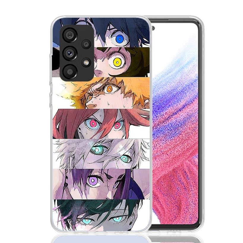Blue Lock Isagi Yoichi Phone Case for Samsung Galaxy A52 A51 A50S A12 A22 A32 A72 A10S A30S A31 A71 Note 20 Ultra 10 Plus S10 Ga